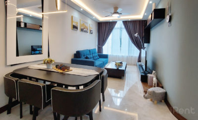 Designer Suite at Sky Suites KLCC (3 Bedroom Apartment with Living Room)