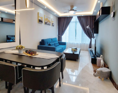 Designer Suite at Sky Suites KLCC (3 Bedroom + 2 Bath Apartment with Living Room)